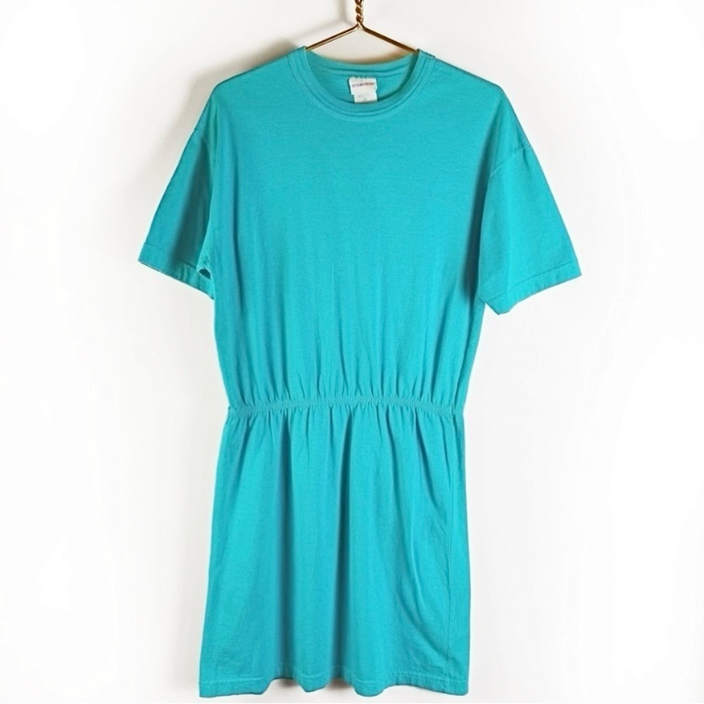 SALE 🛍️ Vtg 90s Tiffany Teal Cotton dress by Styles To Go Womens size M